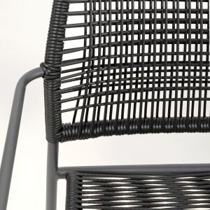 Chaise de jardin avec accoudoirs Madagascar anthracite Kare Design