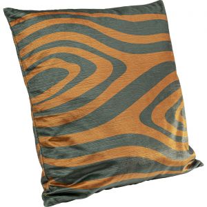 Coussin zèbre marron et gris Kare Design