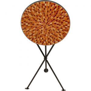 Table d'appoint Clack Mosaic 35cm orange Kare Design