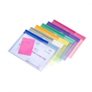 DJOIS by Tarifold Pochettes-enveloppes Color Collection A5 polypropyl&egrave;ne assorties  - lot de 6