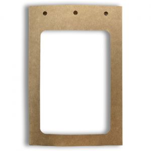 Avery Pochettes cartonn&eacute;es porte badge grand format XL A6 105 x 148 mm + Etiquettes badges incluse - Lot de 50 pochettes