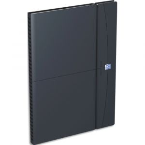 OXFORD Agenda Office Janvier à Décembre grille Like Work SCRIBZEE - Format 21x29,7cm Gris élast Noir