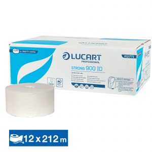 LUCART Papier toilette Lucart Identity pure ouate, lot de 12 bobines