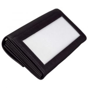ALASSIO Portefeuille de serveur, en cuir, noir