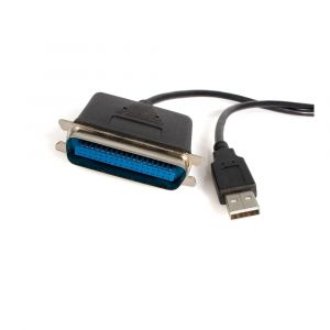 StarTech.com C&acirc;ble Adaptateur de 1.80m USB vers 1 Port Parall&egrave;le pour Imprimante - M&acirc;le M&acirc;le, Noir, Centronics, USB A, 1,9 m, M&acirc;le/M&acirc;le, USB A, Centro