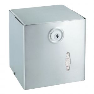 JVD Distributeur papier toilette inox carr&eacute; pour paquets