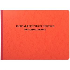 EXACOMPTA Piq&ucirc;re 27x38cm - Journal des Recettes D&eacute;penses des Associations 80 pages