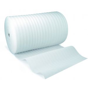 RAJA Film mousse poly&eacute;thyl&egrave;ne - Rouleau l. 60 cm x L. 250 m - Transparent - Lot de 2