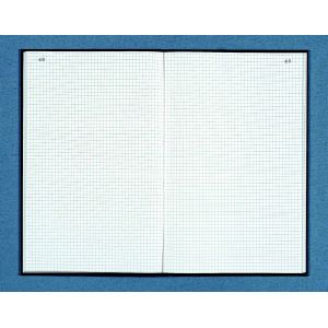 Dauphin Registre toil&eacute; foliot&eacute; A4 (297x 210 mm) 200 pages quadrill&eacute;es 5x5 - Couverture noire