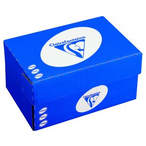 Clairefontaine Enveloppe blanche Premium DL 110 x 220 mm 90g fen&ecirc;tre 45 x 100 mm - autocollante bande protectrice - Lot de 250