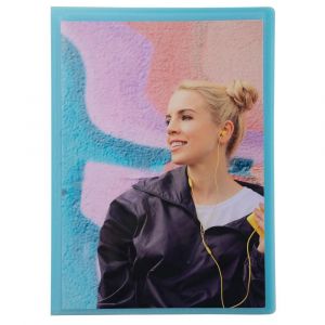 EXACOMPTA Prot&egrave;ge-documents 18x23cm en polypropyl&egrave;ne Kreacover Pastel 40 vues - A5 - Couleurs assorties