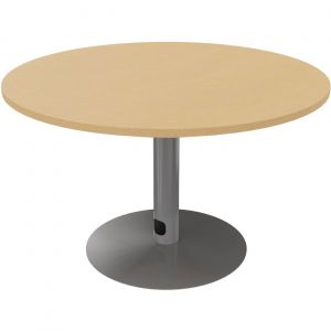 Table ronde 120 cm - Piètement tulipe Aluminium - Plateau Hêtre