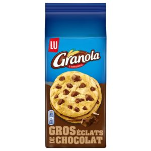 LU Granola - Cookies aux p&eacute;pites de chocolat - Lot de 10 paquets de 184g