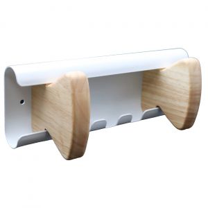 Unilux Pat&egrave;res Vaiina 2 accroches - Bois et Blanc