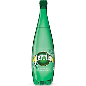 Perrier Eau min&eacute;rale gazeuse - Lot 12 bouteilles PET 1 L