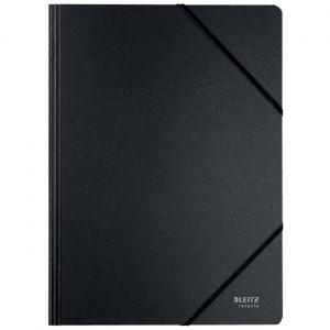 Leitz Recycle Chemise à élastiques A4 en carton recyclé - Noir