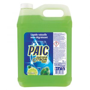 PAIC Liquide vaisselle mains concentr&eacute; citron vert - Bidon 5 L