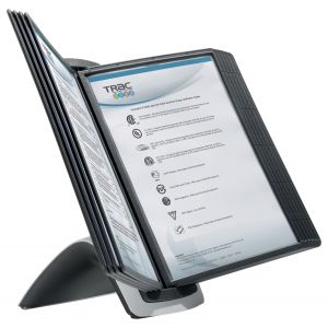 Durable Pupitre de table Sherpa Style 10 - 10 pochettes - Noir