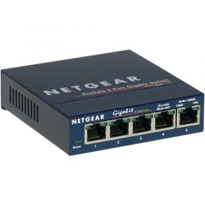 Netgear GS105, Non-g&eacute;r&eacute;, Gigabit Ethernet (10/100/1000), Full duplex GS105GE