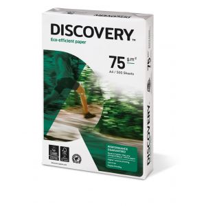 Discovery Papier A4 blanc &eacute;co-responsable - 75g - Ramette de 500 feuilles
