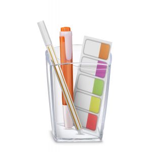 Cep Pot &agrave; crayons 2 compartiments - Transparent