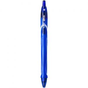 BIC Gel-ocity Quick Dry Stylo roller r&eacute;tractable pointe moyenne - Encre gel bleue