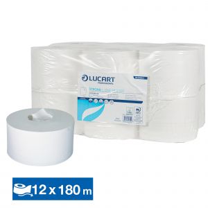 LUCART Papier toilette mini jumbo Lucart Strong L-One, lot de 12