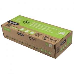 Exacompta Bobine tickets de caisse 80 x 72 x 12 mm - Longueur 76M - 40768E - Rouleau papier thermique  1 pli 48g sans ph&eacute;nol, sans plastique - Lot de 10