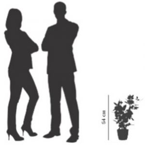 PAPERFLOW Plante artificielle 'rosier', (H)540 mm, rose