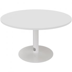 Table ronde 120 cm - Piètement tulipe et Plateau Blanc