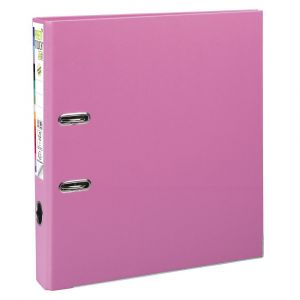 EXACOMPTA Classeur &agrave; levier Prem'Touch int&eacute;rieur et ext&eacute;rieur en polypropyl&egrave;ne - Dos 50mm - A4 maxi. - Rose