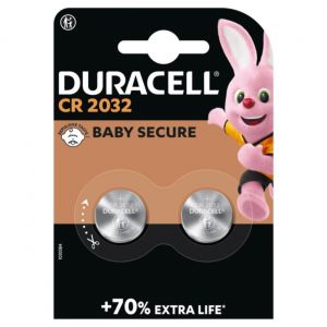 Duracell Pile bouton Lithium CR 2032 - Lot de 2