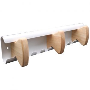 Unilux Pat&egrave;res Vaiina 3 accroches - Bois et Blanc
