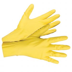 MAPA Gants de m&eacute;nage Mapa Vital 124 jaunes taille 6, lot de 10 paires