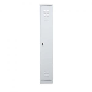 Vestiaire métal Budget monobloc industrie propre - 1 colonne L.30 cm - Gris