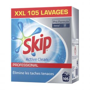 SKIP Lessive en poudre Skip Active Clean Professional 105 lavages