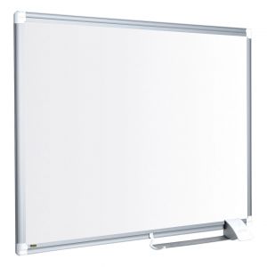 Bi-Office Tableau blanc laqu&eacute; Maya New Generation - L.180 x H.120 cm - Magn&eacute;tique - Cadre Aluminium