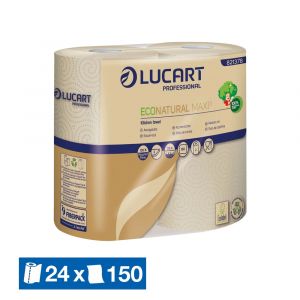 LUCART Essuie-tout Econatural Maxi, 24 rouleaux