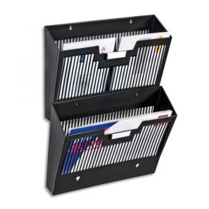 Cep Corbeille &agrave; courrier murale Eco-line - Noir