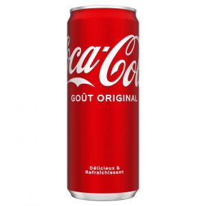 Coca-Cola Original Canette format slim 33 cl - Lot de 24