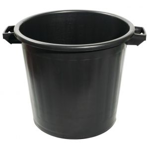 Taliaplast Poubelle plastique noire 50l sans couvercle