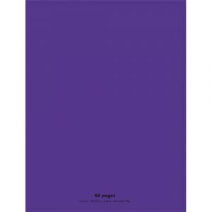 CONQUERANT C9 Cahier piq&ucirc;re 24x32cm 48 pages 90g grands carreaux Sey&egrave;s. Couverture polypropyl&egrave;ne Violet