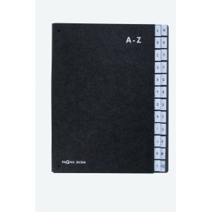 PAGNA Trieur direction alphab&eacute;tique 24 divisions - Noir