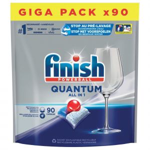 FINISH Capsules lave-vaisselle Finish Powerball All-in-1, sachet de 90