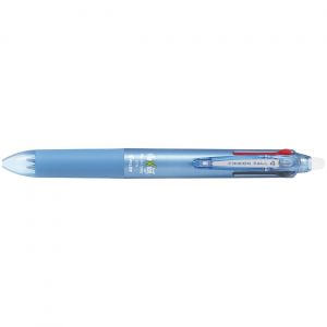 Pilot FriXion Ball Stylo 4 couleurs roller encre gel effaçable et rechargeable - Pointe fine - Corps bleu