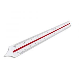 MAPED Kutch &eacute;chelle de r&eacute;duction triangle 1,20 &agrave; 1,100 sous &eacute;tui packbordable