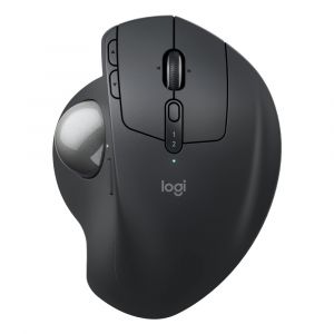 Logitech MX Ergo S, Droitier, Conception verticale, Optique, RF sans fil + Bluetooth, 2048 DPI 910-007260