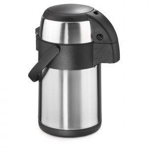 Pichet isotherme &agrave; pompe en acier inoxydable 190 cl