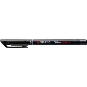 STABILO OHPen universal Stylo-feutre marqueur permanent pointe extra-fine 0,4 mm - Noir