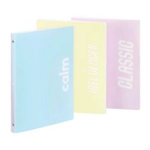 VIQUEL Classeur 4 anneaux MILKSHAKE A4 PP Dos 2,5 cm. Ass: Calm/Relax-Classic/Creative-Influencer/Fashion